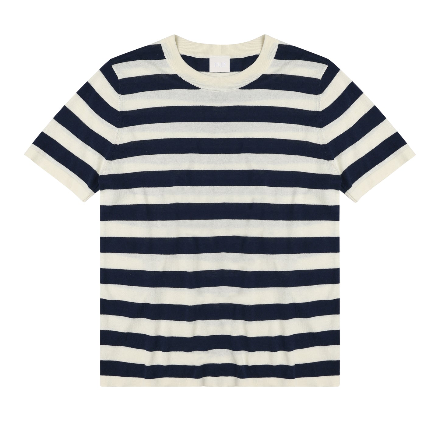FUB Classic Tee T-shirt - Ecru/Dark Navy