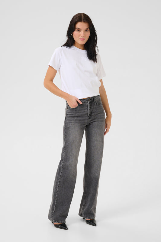My Essential Wardrobe Louis Pants Bukser - Dark Grey Retro Wash