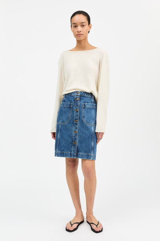 Skall Studio Margaux Skirt - Blue
