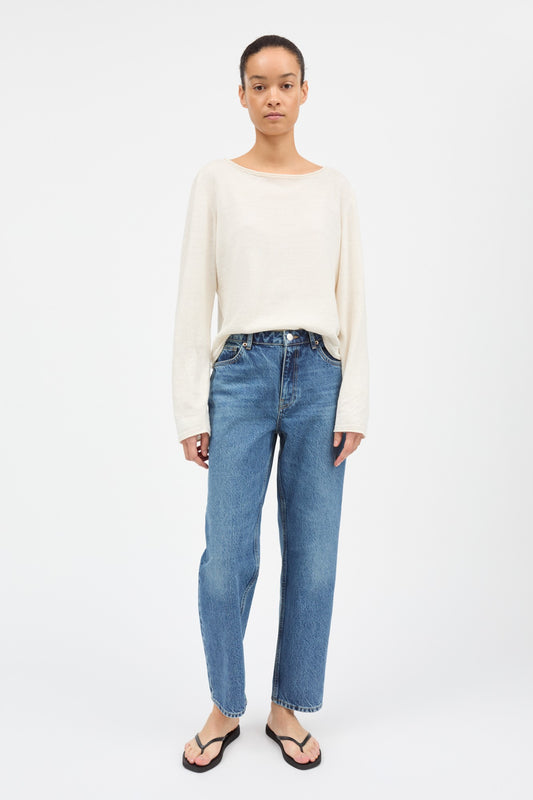 Skall Studio Allison cropped jeans Bukser - Slouchy Blue