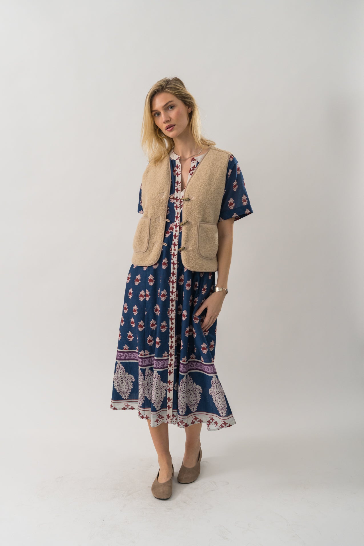 Lollys Laundry Hugo Vest Beige