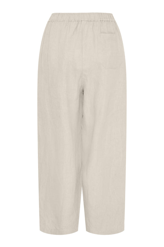 Anne-mi Billie Barrel Pant Bukser - Oatmeal