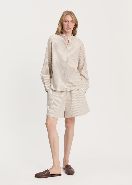 Aiayu Bibs Shirt Cotton Skjorte - Mix Black