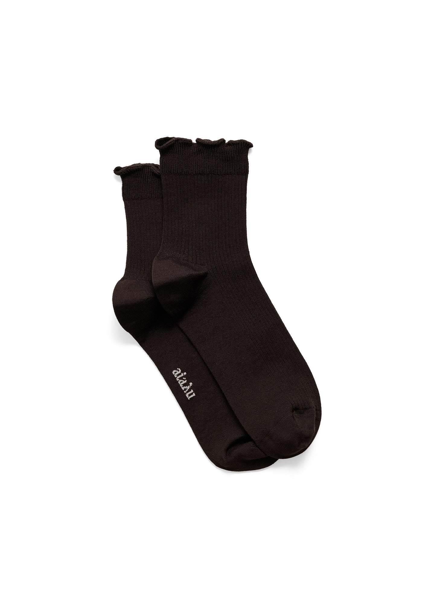 Aiayu Cotton Frill Strømper - Black