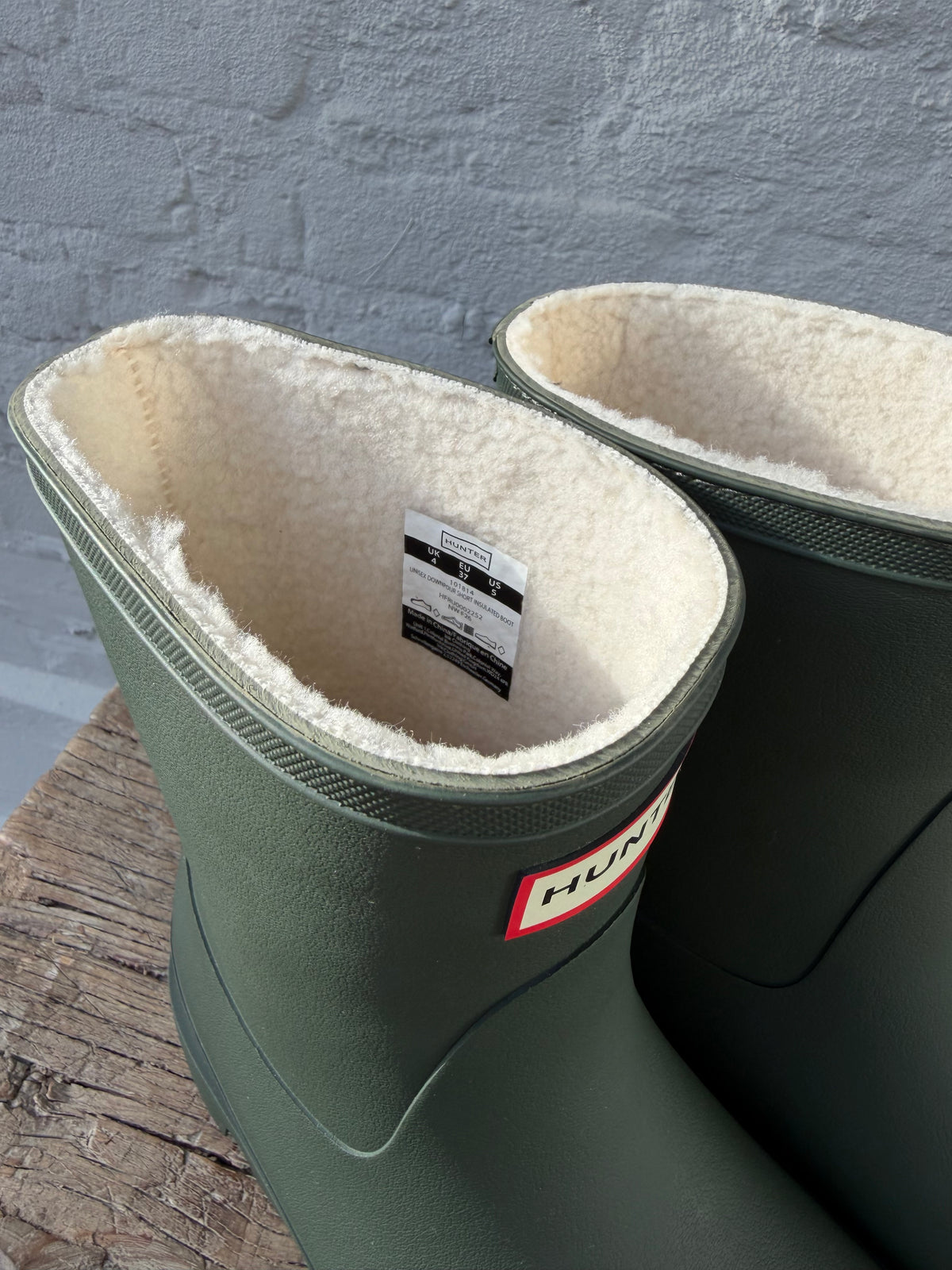 Hunter Unisex Kort Støvle - Dark Olive