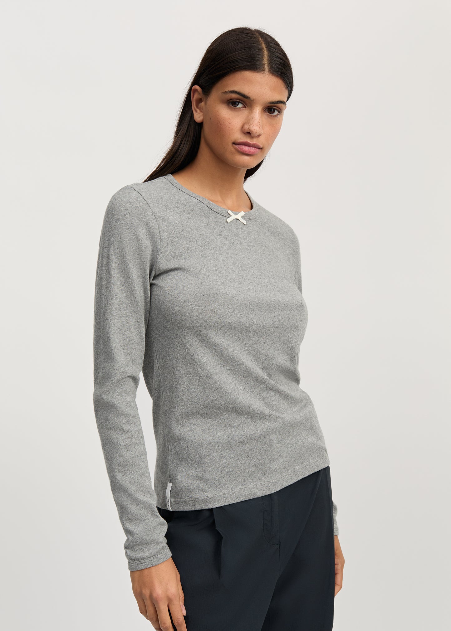 Aiayu Messhu Long Sleeve - Grey Melange