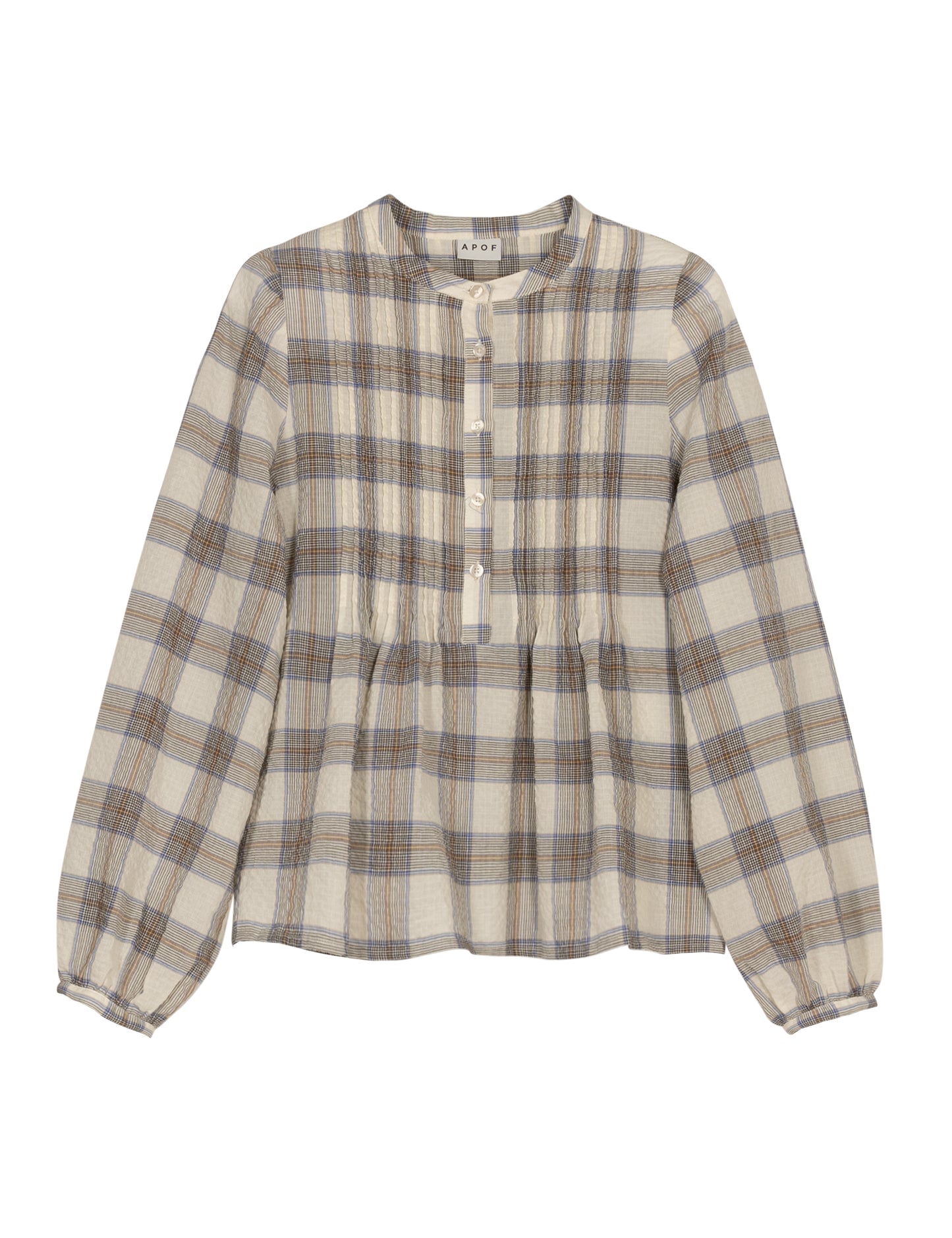 APOF Nea Bouse Bluse - Whisper Check
