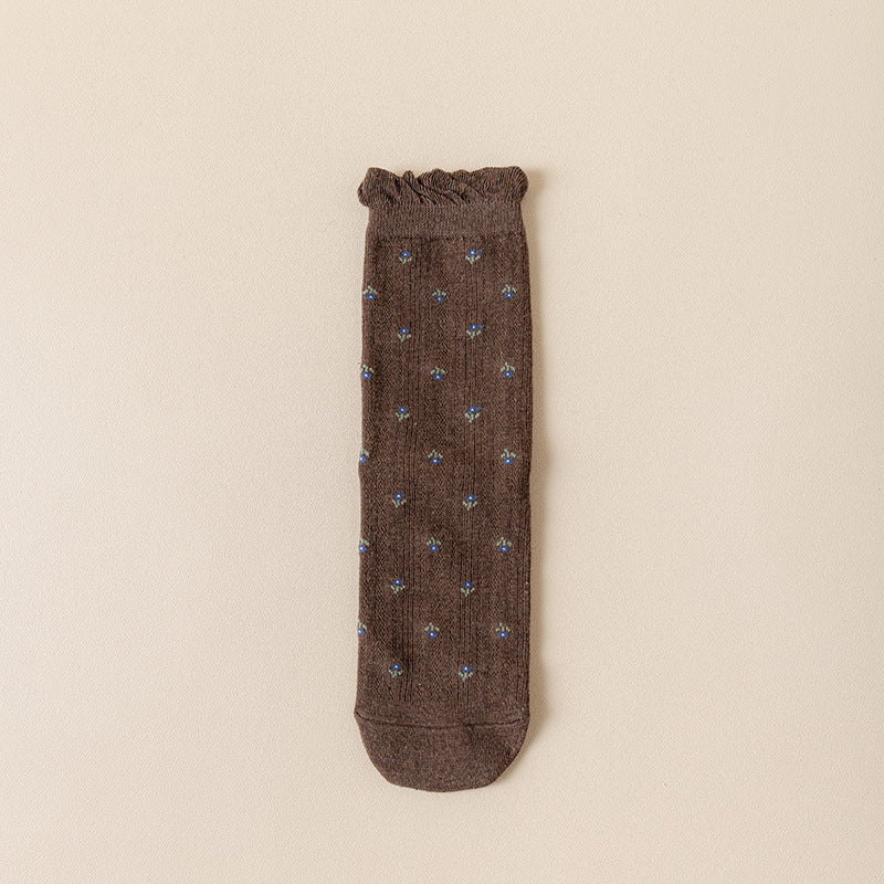 Plissé Solga sock Strømper - Brown