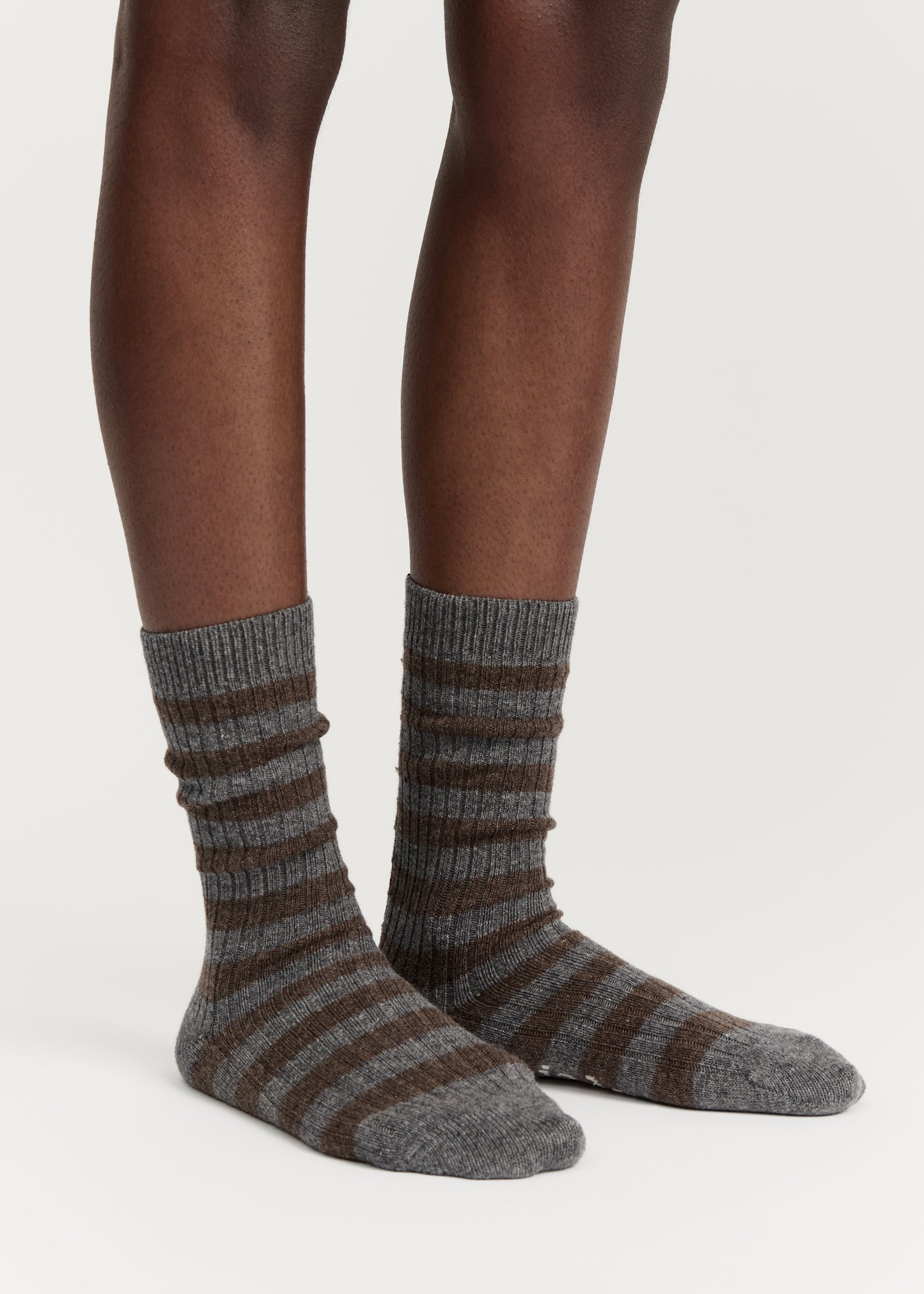 Aiayu Striped Cashmere Sock