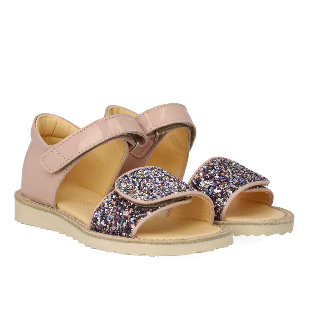 Angulus Laksandal med glimmer  - Rose/Glitter