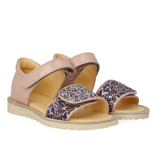 Angulus Laksandal med glimmer  - Rose/Glitter
