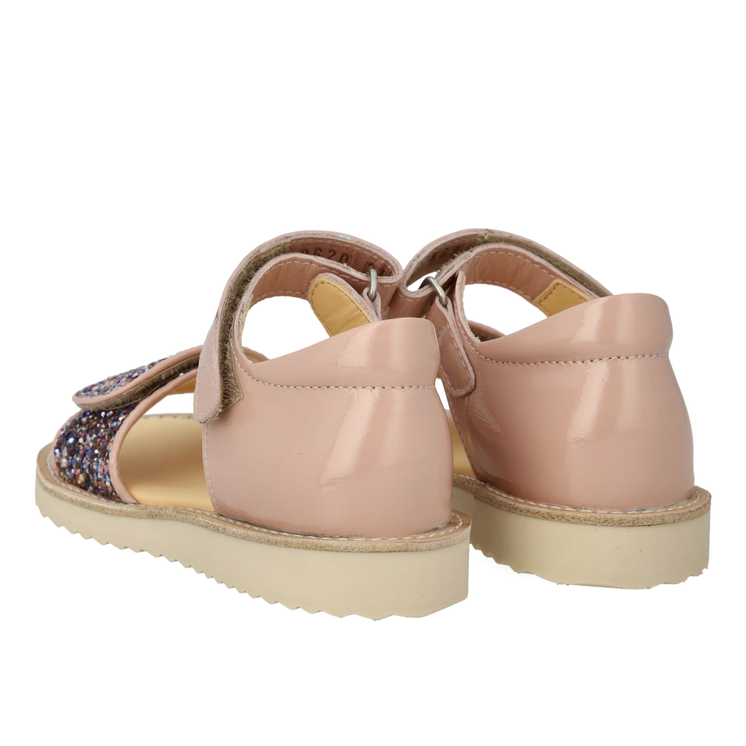 Angulus Laksandal med glimmer  - Rose/Glitter