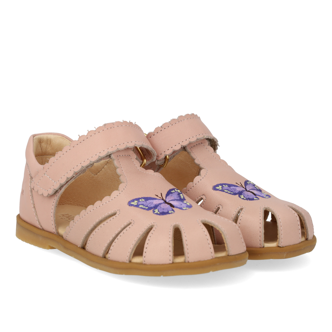 Angulus Sandal med sommerfugl  - Rose
