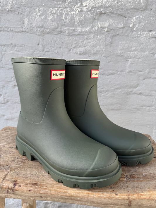 Hunter Unisex Kort Støvle - Dark Olive