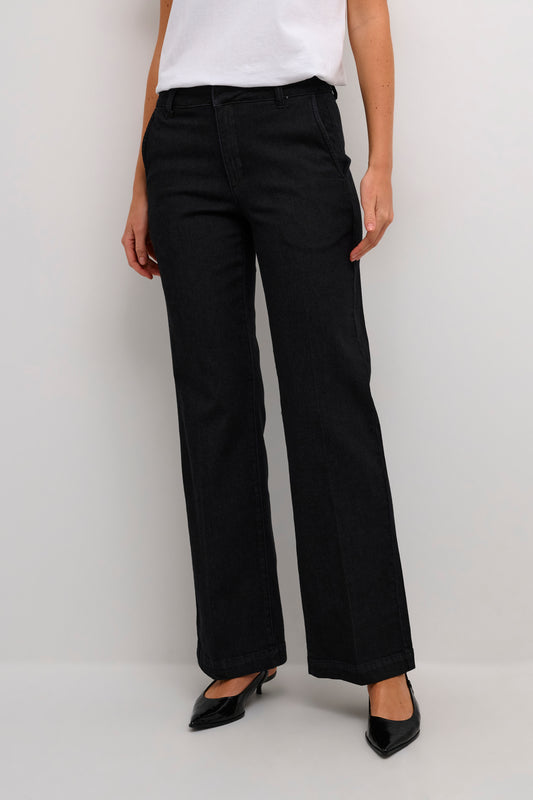 My Essential Wardrobe Lara Pants Black Wash
