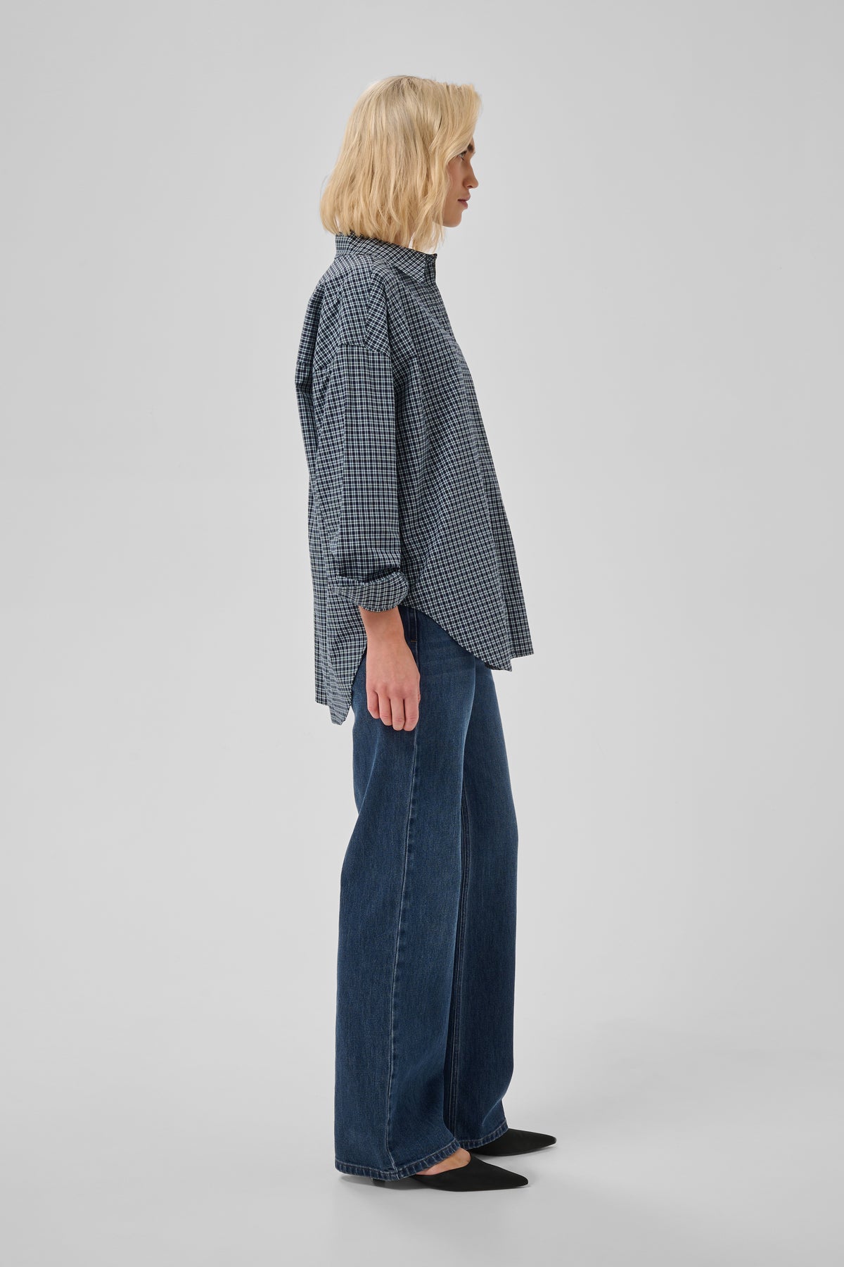 My Essential Wardrobe Louis Pants - Dark Blue Retro Wash