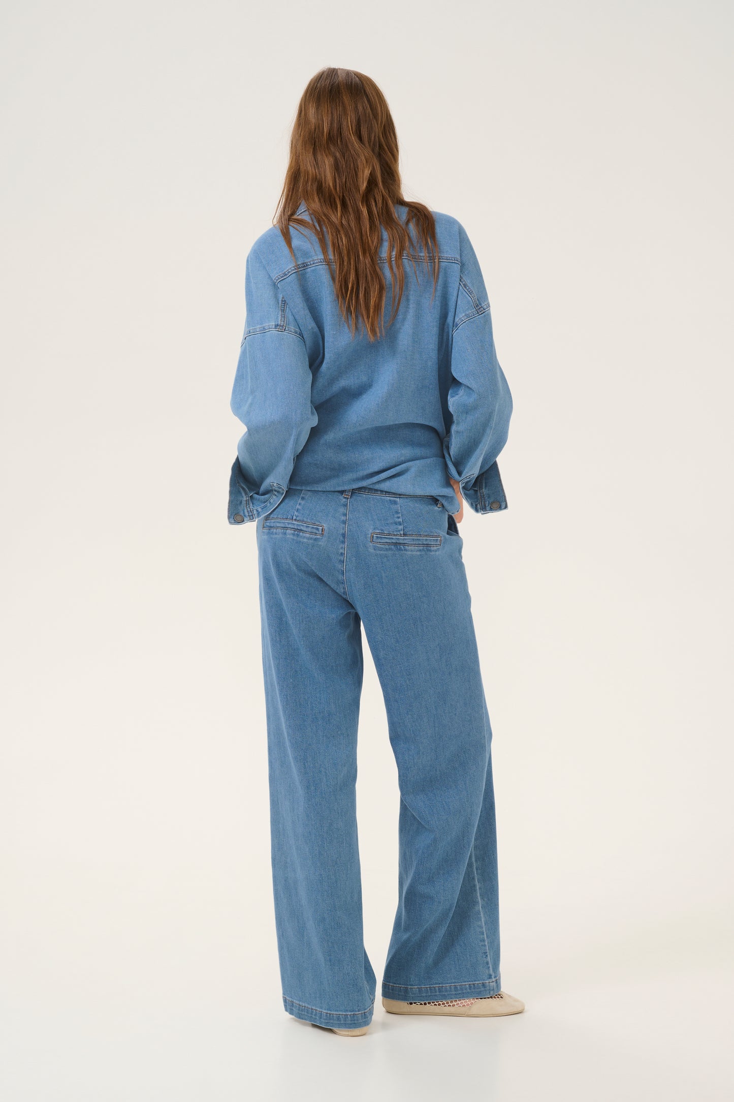 My Essential Wardrobe Lara pants - Medium Blue