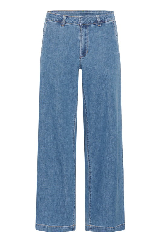 My Essential Wardrobe Lara pants - Medium Blue