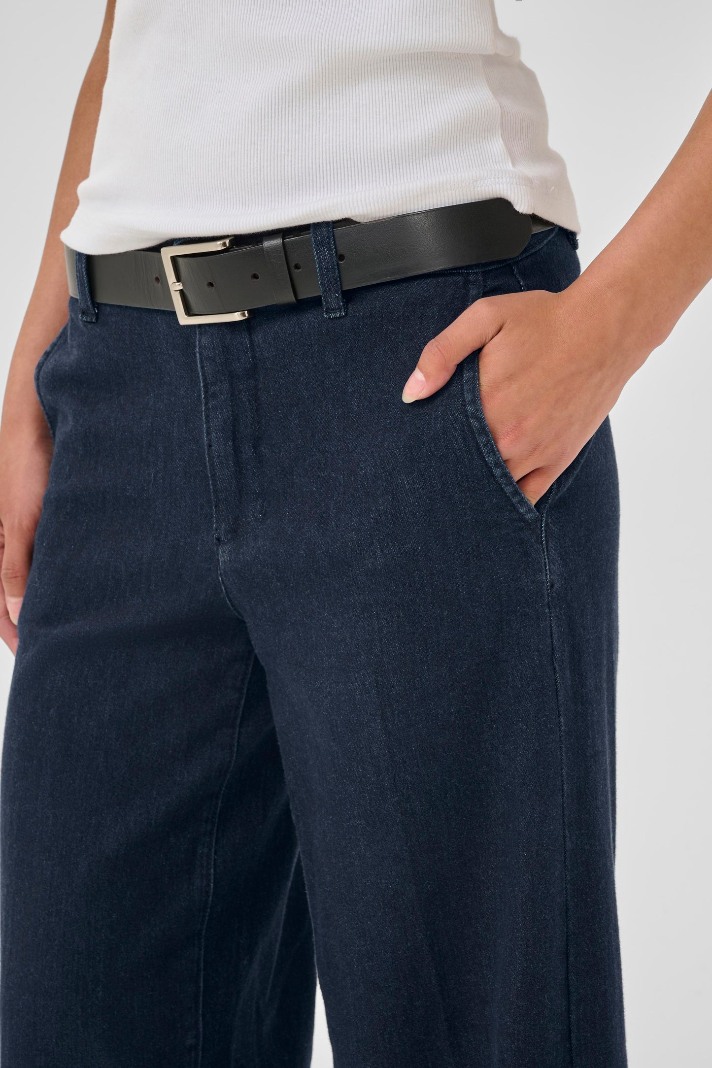 My Essential Wardrobe Lara pants - Dark Blue