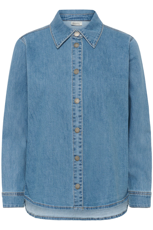 My Essential Wardrobe Linn Sofia Shirt - Medium Blue