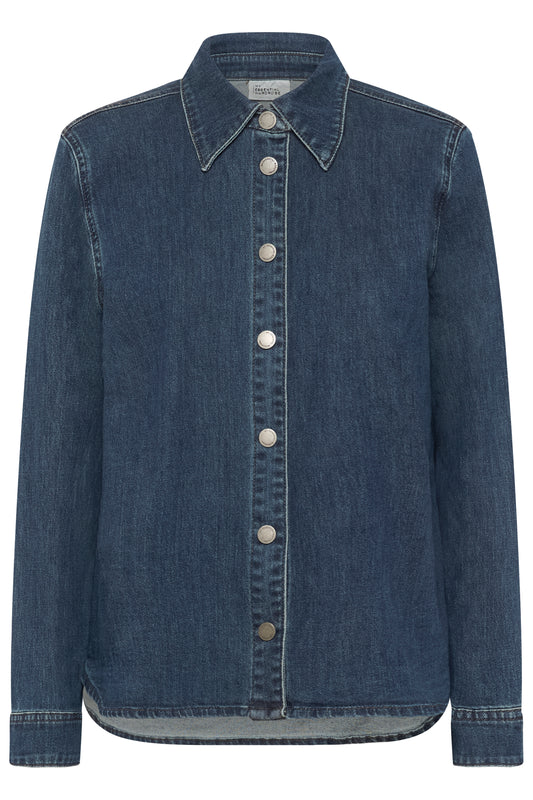 My Essential Wardrobe Linn Sofia Shirt - Dark Blue