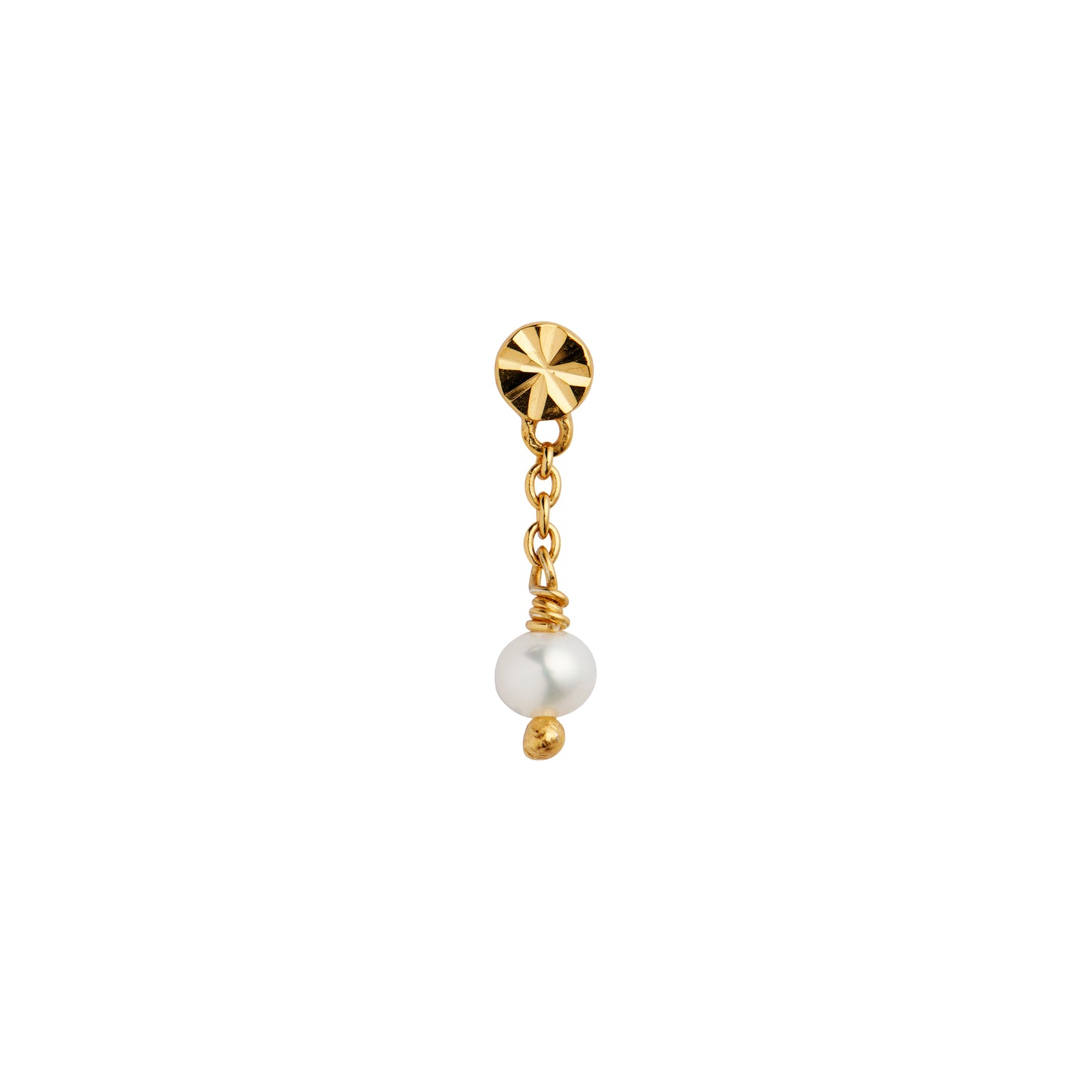 Stine A Tres Petit Etoile Earring With Pearl