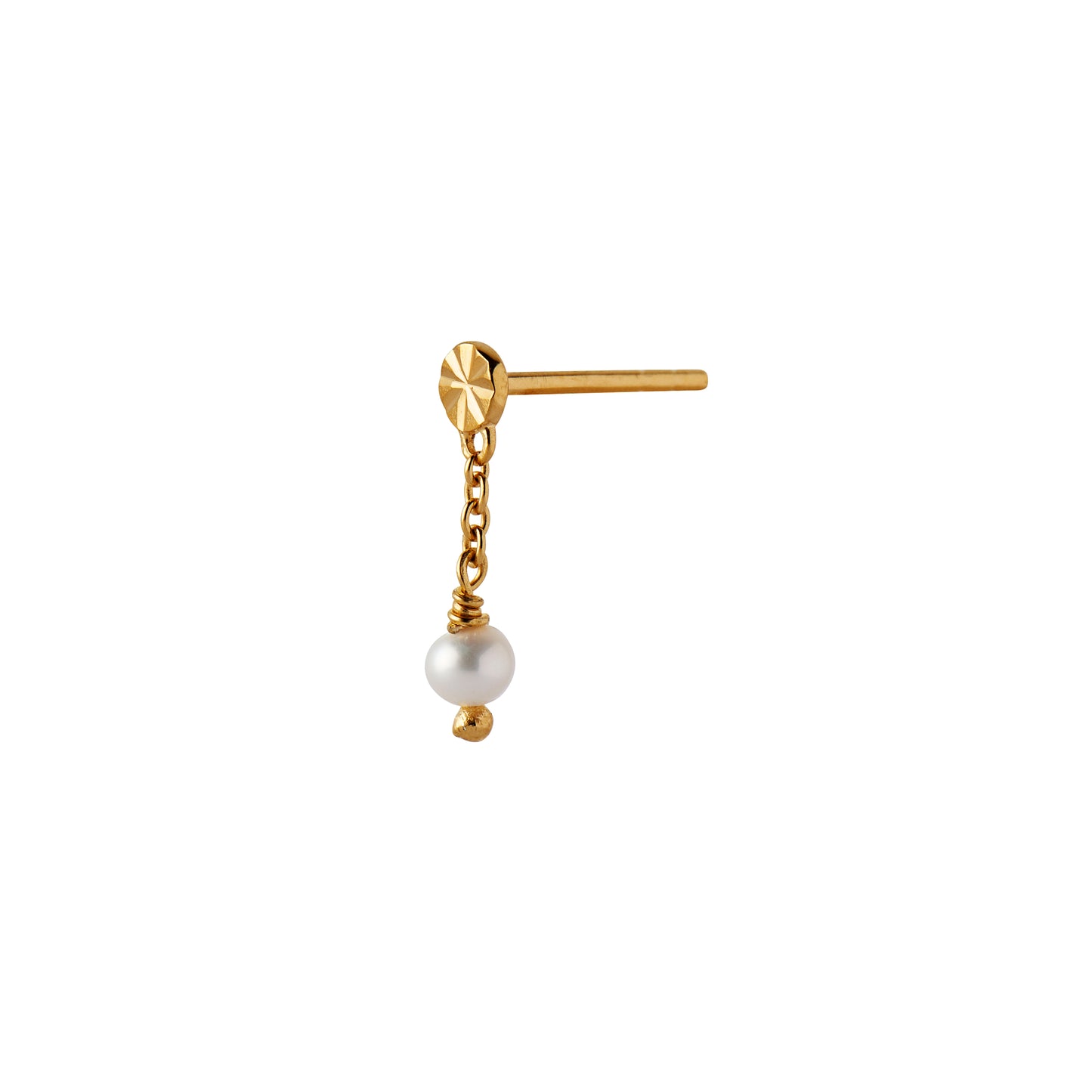 Stine A Tres Petit Etoile Earring With Pearl