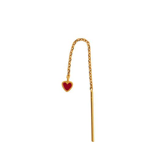 Stine A Dangling Love Heart Earring