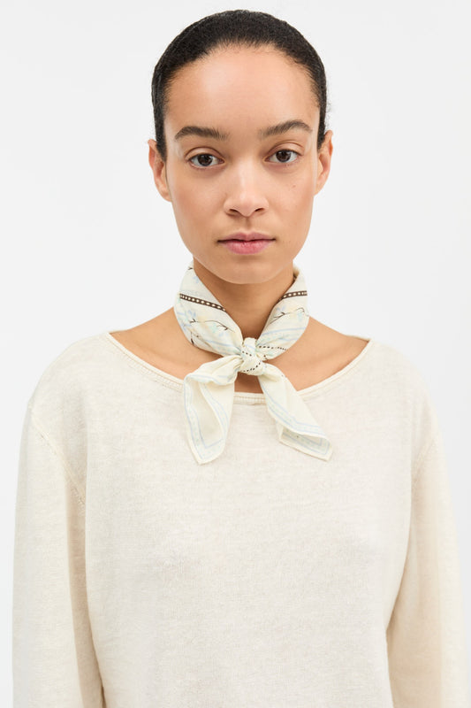 Skall Studio Floral Scarf Tørklæde - Off White