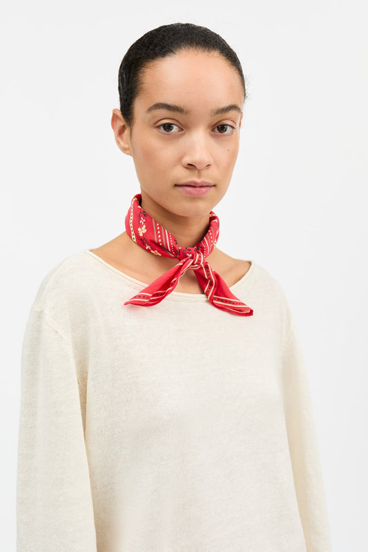 Skall Studio Floral Scarf Tørklæde - Red