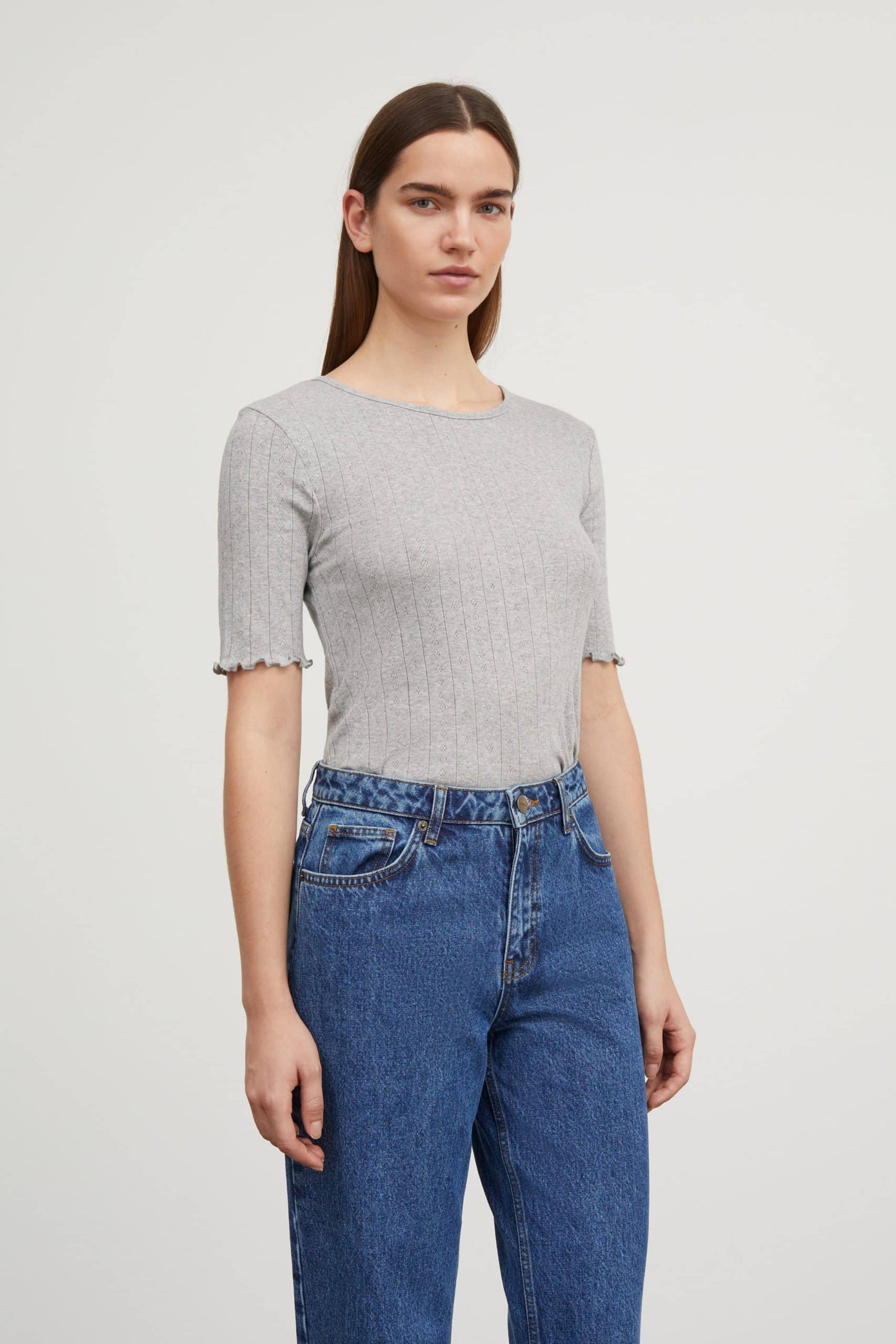 Skall Studio Edie Tee Gray Melange