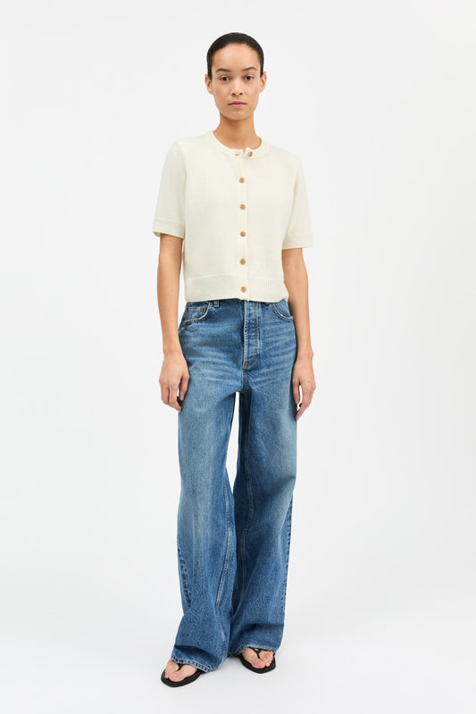 Skall Studio Carmine Cardigan - White