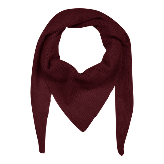 Frau Doha Cashmere Scarf Large Red Mahogany