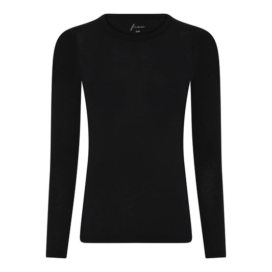 Frau Lucca Cashmere Top Black