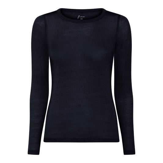 Frau Lucca Cashmere Top Dark Navy