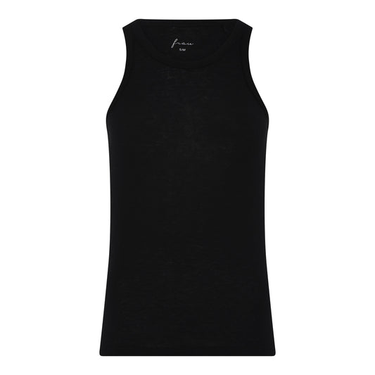 Frau Lucca Cashmere Tank Top Black