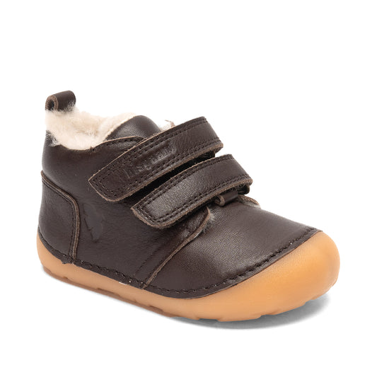 Bisgaard Barefoot First Step Shoe Fur Brown