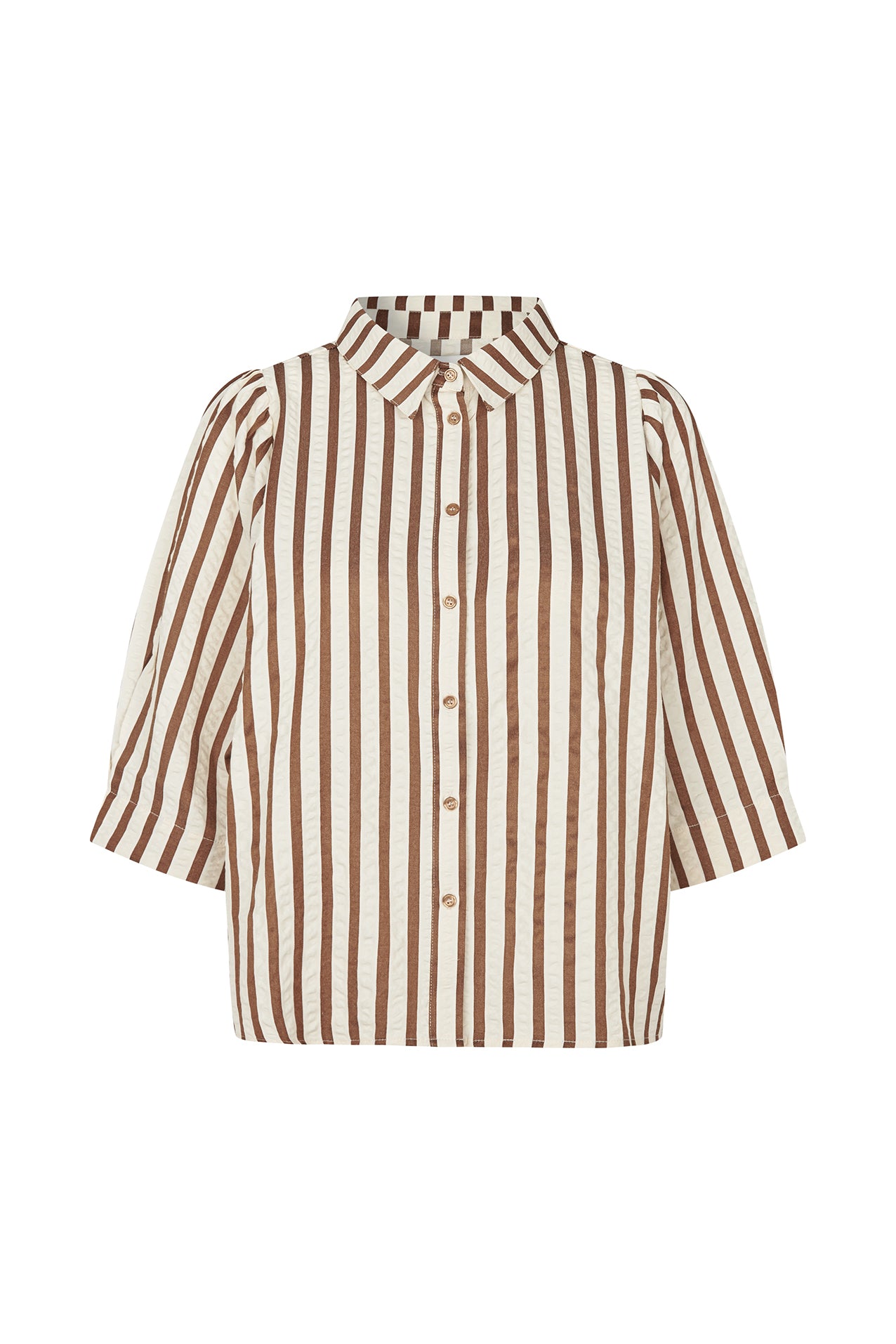 Lollys Laundry Bono Shirt Skjorte - Dark Mokka