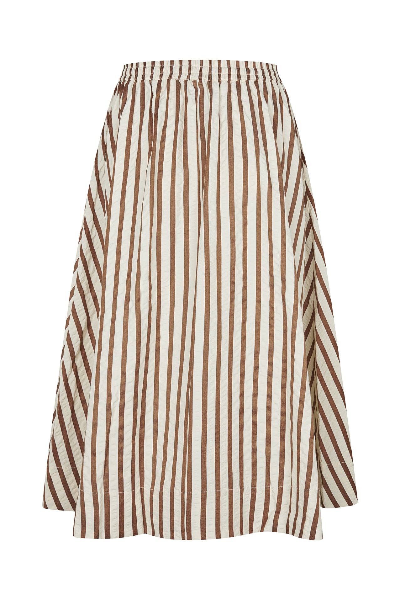Lollys Laundry Bristol Midi Skirt Nederdel - Dark Mokka