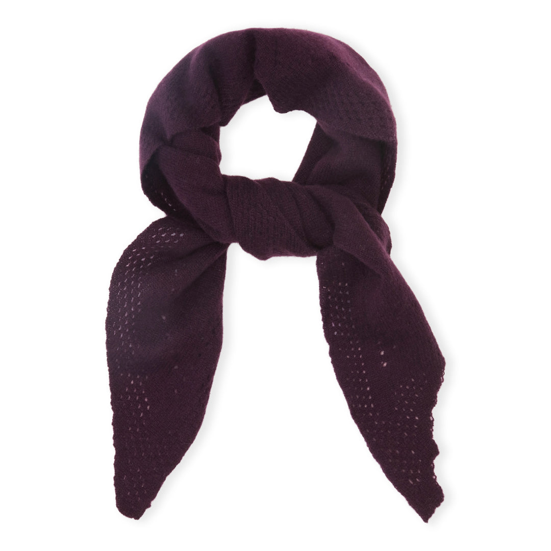 Beta Studios Nilo Medium Triangle Scarf - Ripe Fig