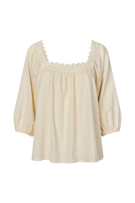 Lollys Laundry Sasha Blouse Skjorte - Creme