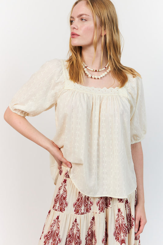 Lollys Laundry Sasha Blouse Skjorte - Creme