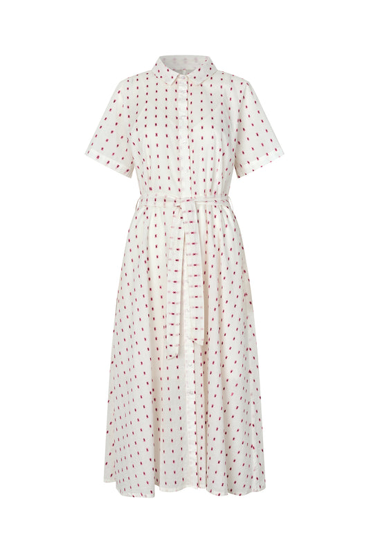 Lollys Laundry Blake Midi Dress Kjole - Creme