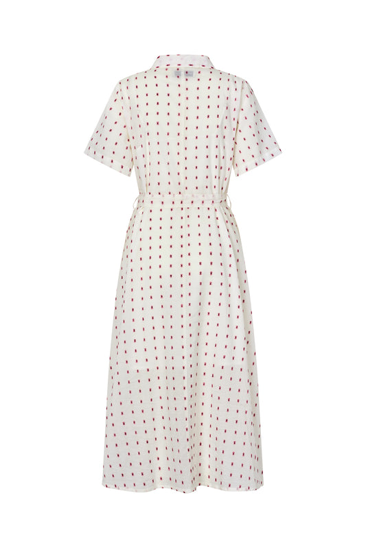Lollys Laundry Blake Midi Dress Kjole - Creme