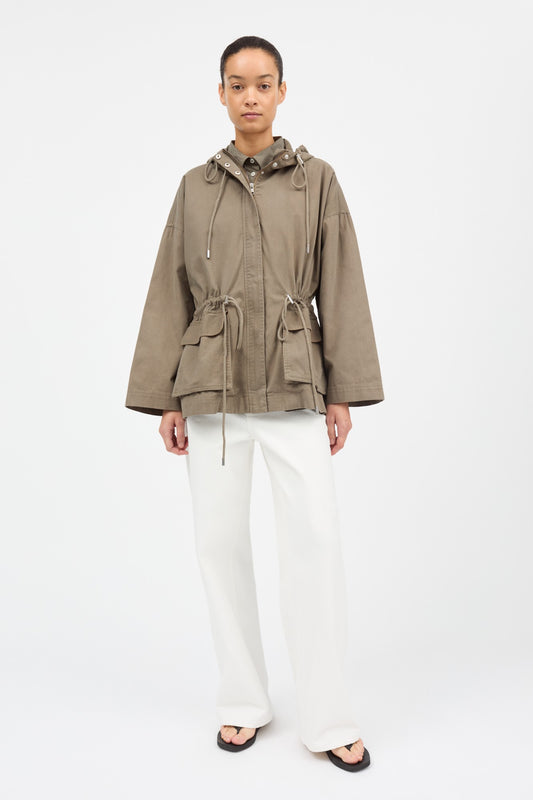 Skall Studio Garden Parka Jacket - Khaki