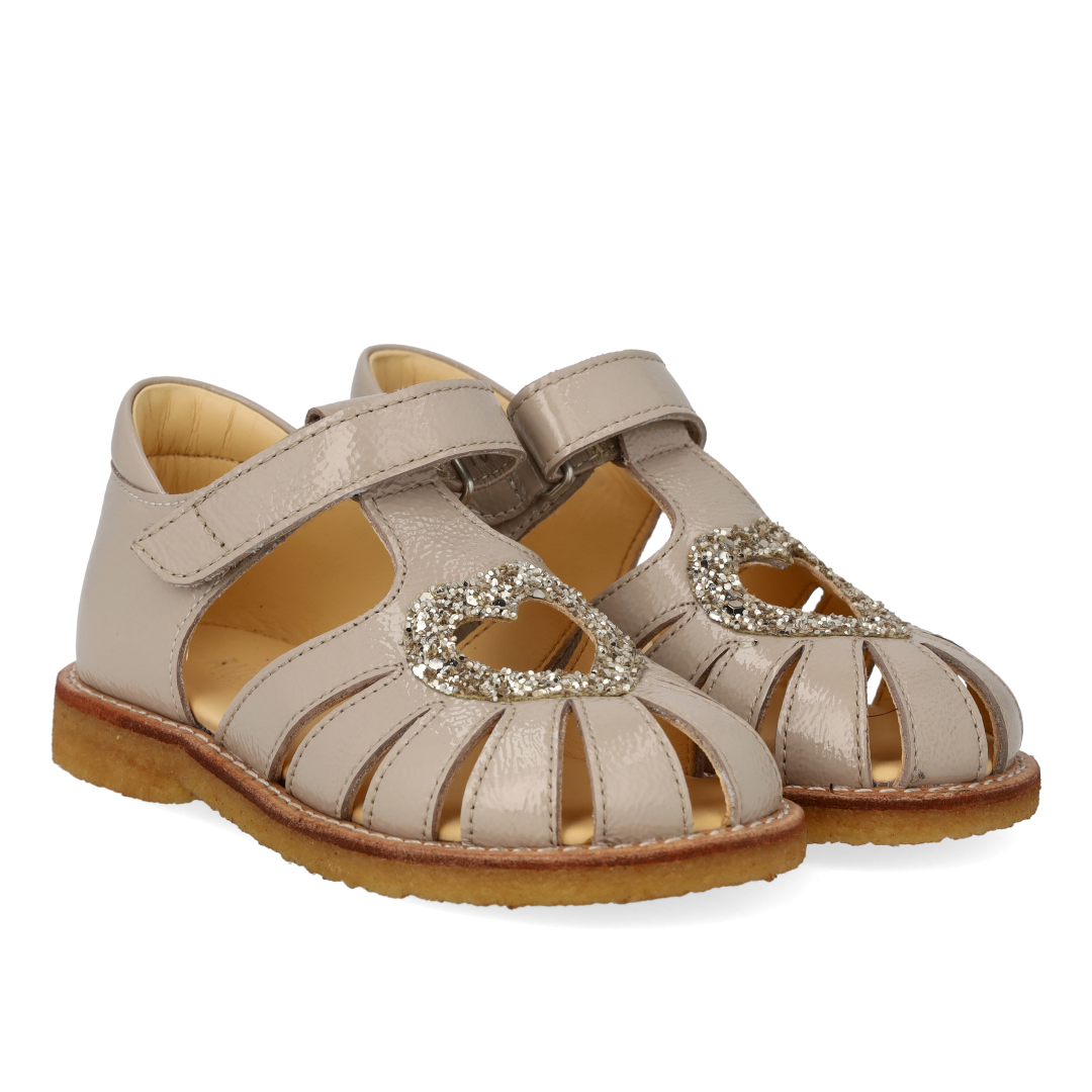 Angulus Hjertesandal  - Sand/Champagne