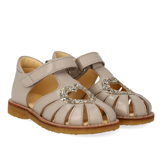 Angulus Hjertesandal  - Sand/Champagne