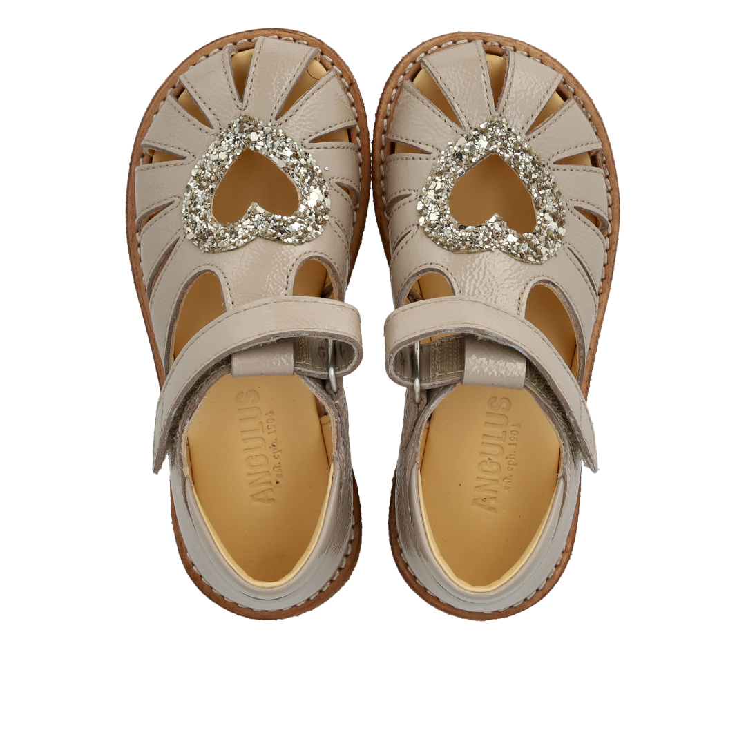 Angulus Hjertesandal  - Sand/Champagne