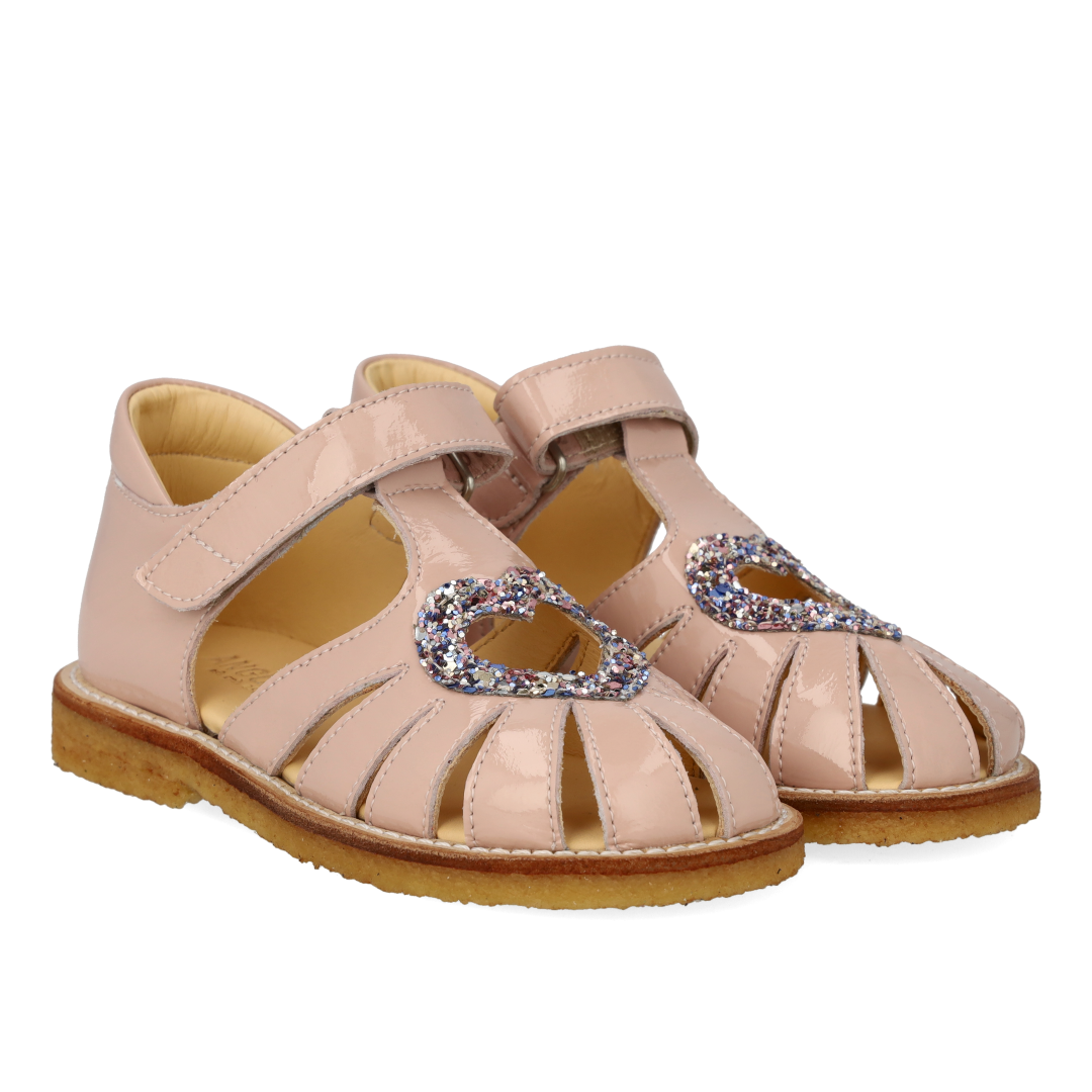 Angulus Hjertesandal  - Rose/Pastel
