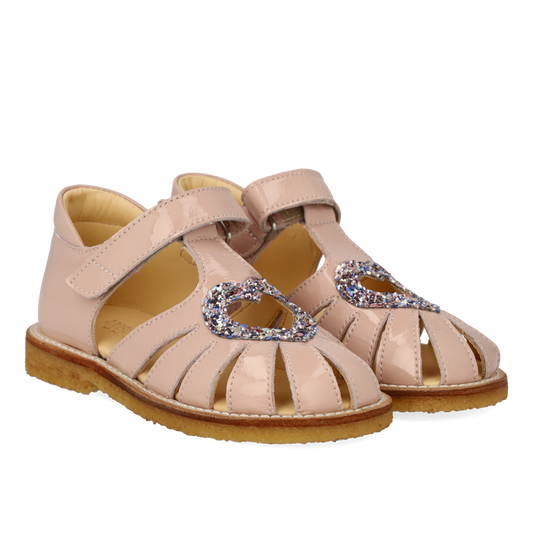 Angulus Hjertesandal  - Rose/Pastel